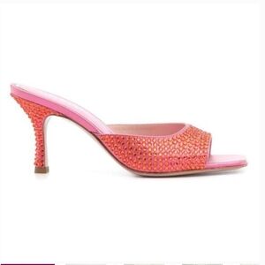 GEDEBE DITA 75 PINK CRYSTAL MULES